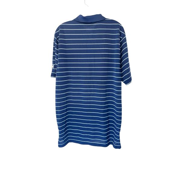 Peter Millar Summer Comfort Blue Striped Golf Short Sleeve Polo Shirt Large - Picture 10 of 13